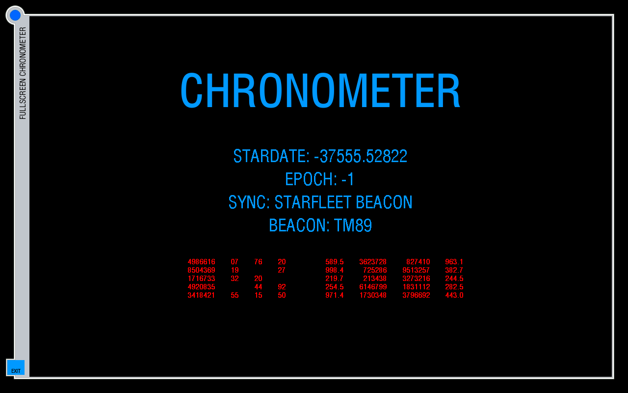 Animated version of the Stardate Time clock in fullscreen ENT theme